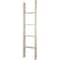 Ekena Millwork 15"W x 60"H x 3 1/2"D Vintage Farmhouse 4 Rung Ladder, Barnwood Decor Collection, Chalk Dust White DECR015X060X04LDRWH - alternate 3